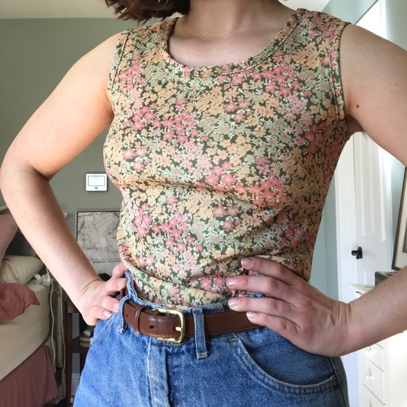 Vintage floral tank top - Picture 2 of 8